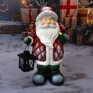 Solis Decor figurka dekoracyjna Mikołaj z latarnią
