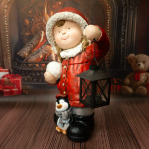 Solis Decor figurka dekoracyjna dziewczynka z latarnią