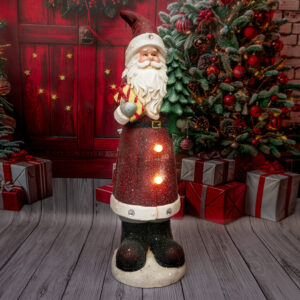 Solis Decor figurka dekoracyjna Mikołaj z choinką