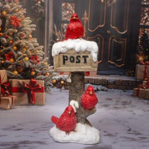 Solis Decor figurka dekoracyjna skrzynka pocztowa z ptakami