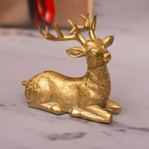 Solis Decor figurka dekoracyjna renifer złoty