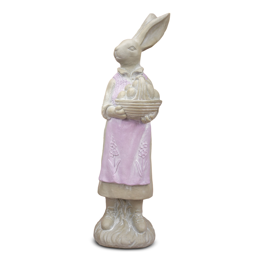 Solis Decor figurka dekoracyjna zając duży z koszem - obrazek 5