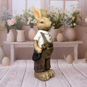 Solis Decor figurka dekoracyjna zając duży ogrodnik