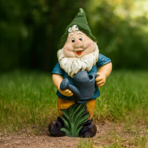 Krasnal ogrodowy z konewką 58,5 cm