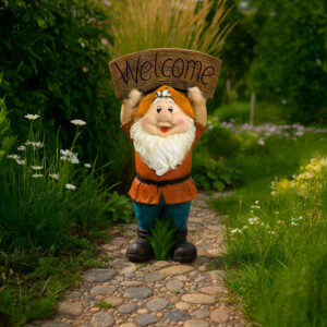 Krasnal ogrodowy "Welcome" - 63,5 cm