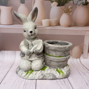 Zając duży z donicą 36 cm