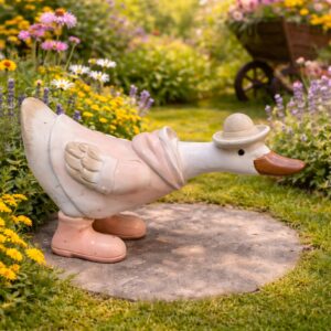 Kaczka w kapeluszu pochylona 11,5 cm