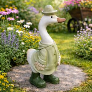 Kaczka dekoracyjna w kapeluszu 29,5 cm